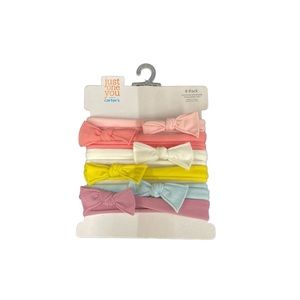 ‼️ SALE ‼️ NWT 6 pc Carters Baby Girl Bow Headbands 6 Pack